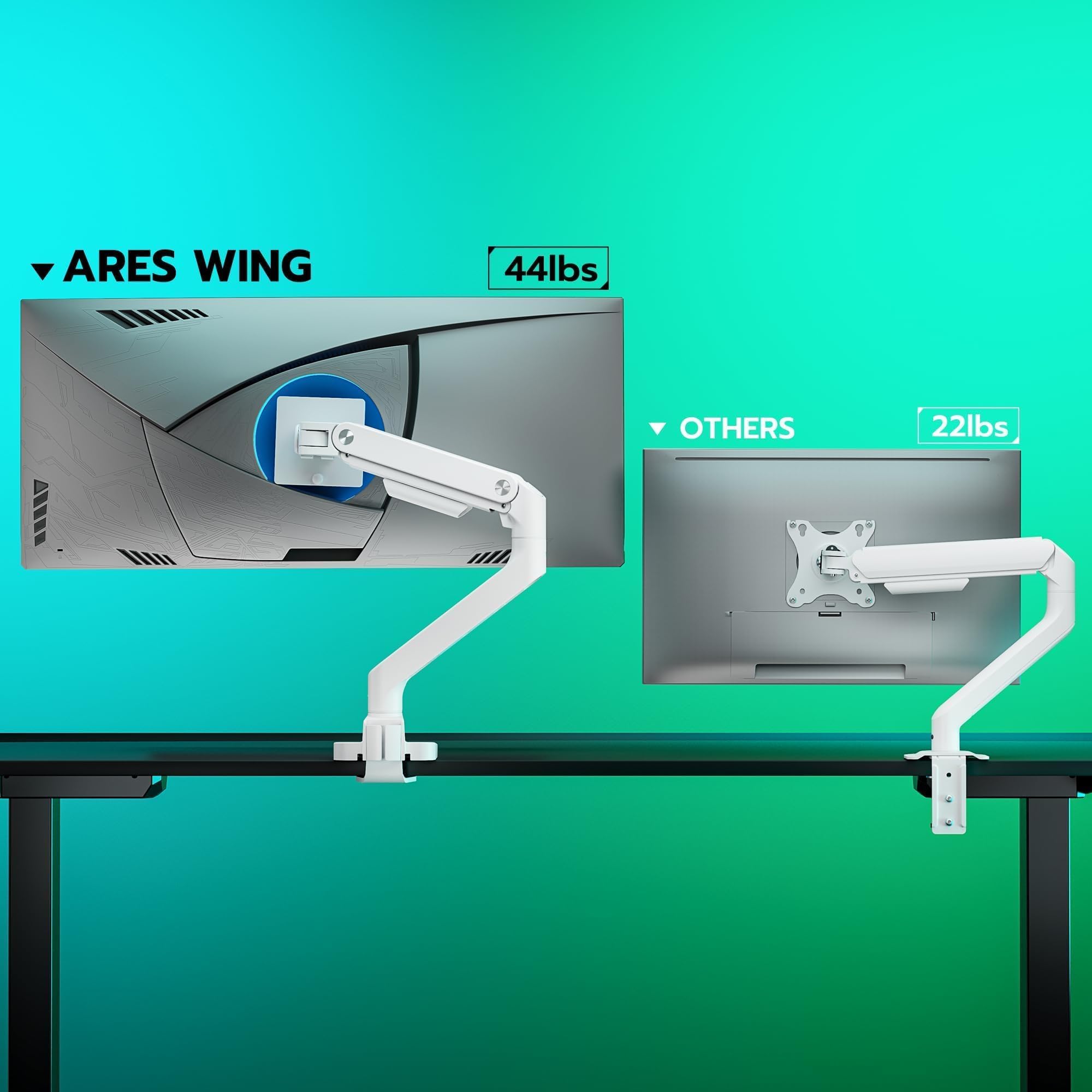 Amazon.com: ARES WING Ultrawide Monitor Arm for 17 to 49 Inch and